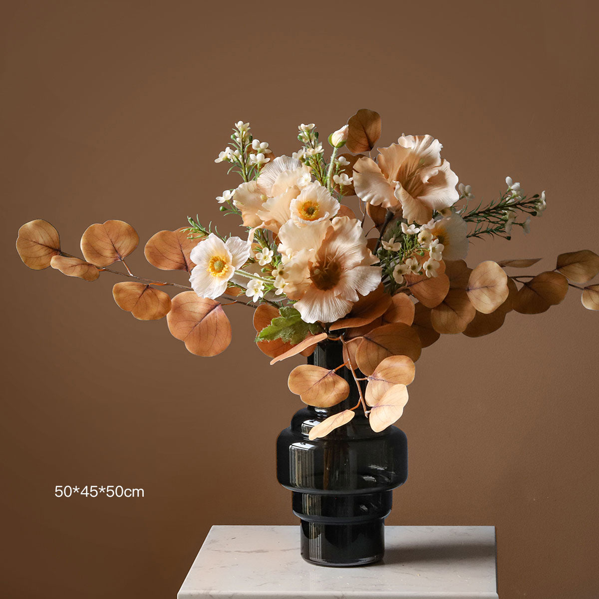 Fall Wedding Centerpiece in Warm Tones | Perfect Silk Floral Arrangement for Home, Living Room & Event Décor VB-101 (Without Vase)