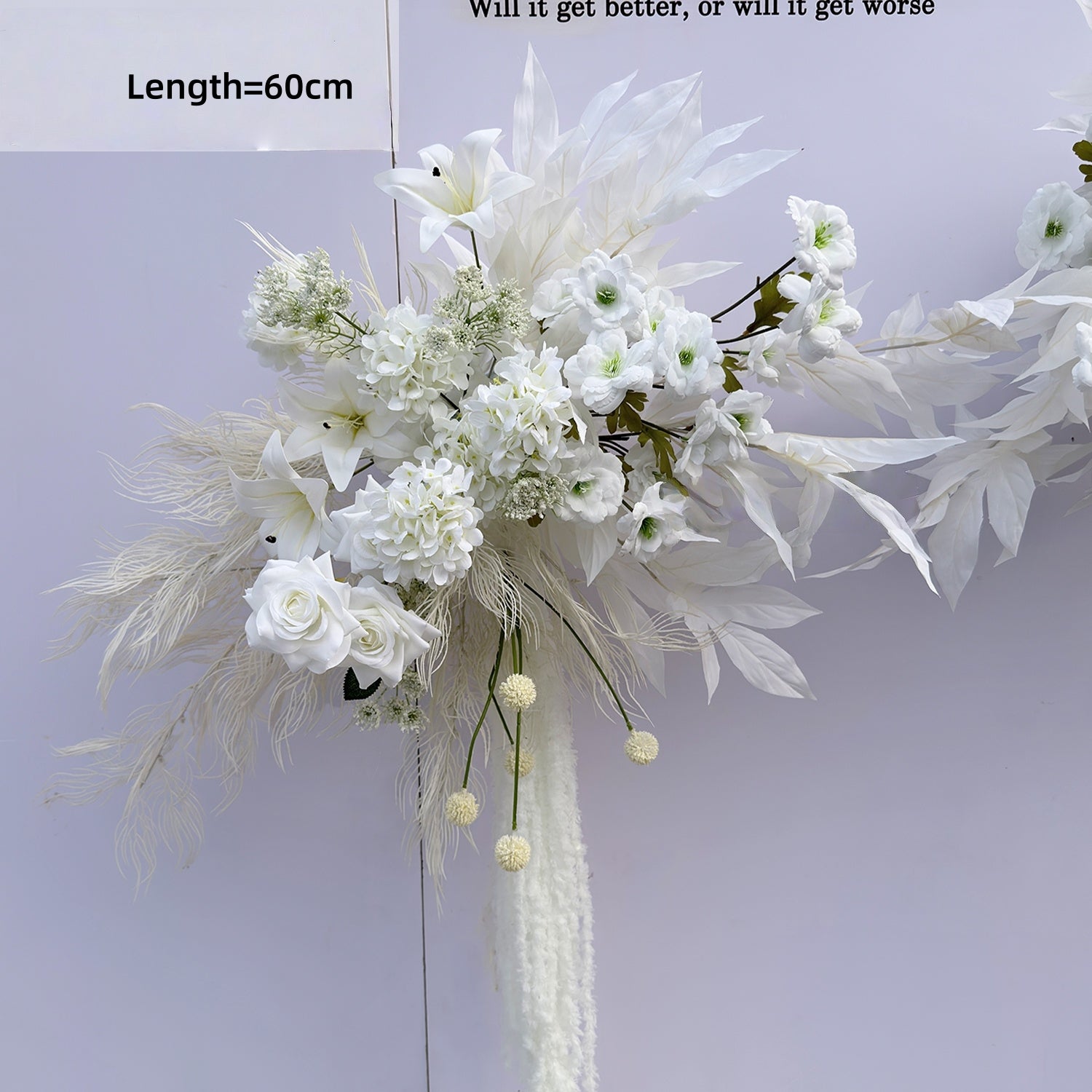 Configuración de flores artificiales inspiradas en la primavera – Conjunto de flores artificiales azules y amarillas para eventos FA-264