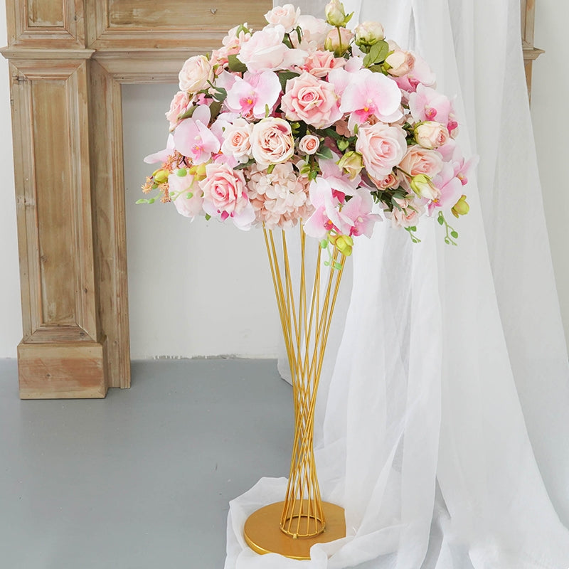 Wedding Floral Decoration Faux Flowers Centerpiece Floral Arrangement for Wedding Reception, Main Table, and T-Style Aisle Arch Flower Balls TF-109