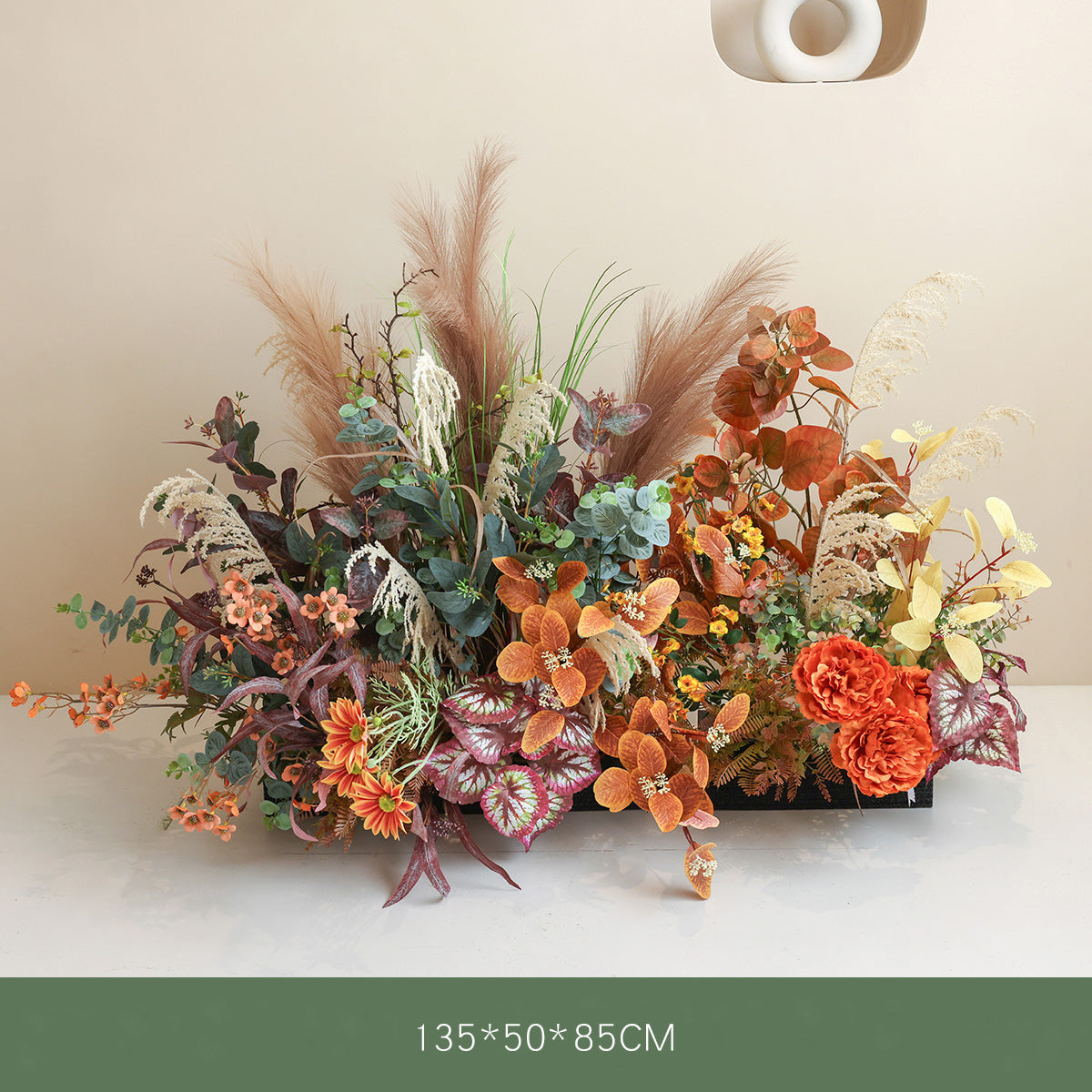 Fall Theme Floor Floral Arrangement | Rustic Faux Flowers for Wedding Reception and Event Décor FA-102