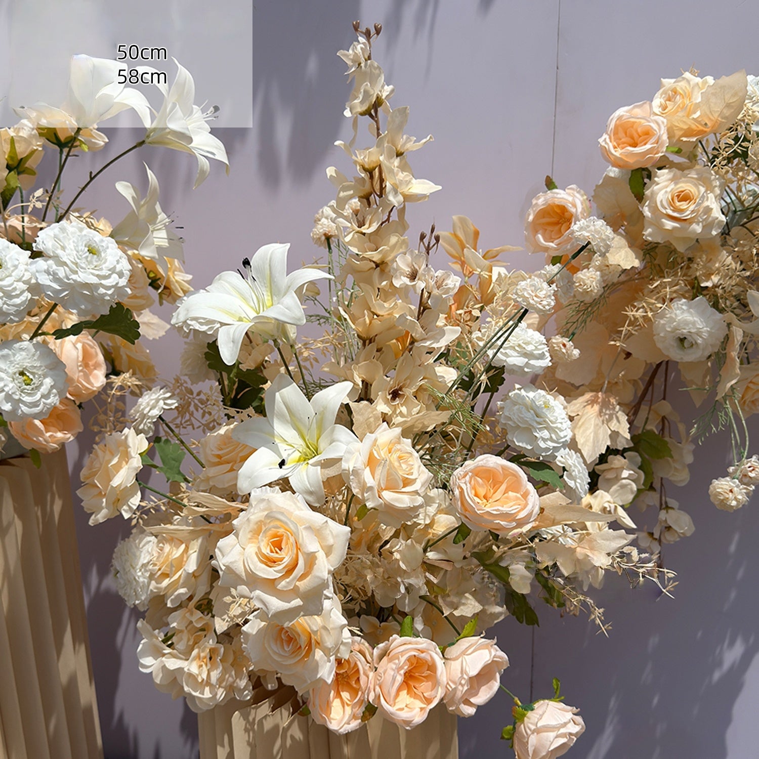 Frühlingsinspiriertes Kunstblumen-Set – Blaues und gelbes Kunstblumen-Set für Veranstaltungen FA-264