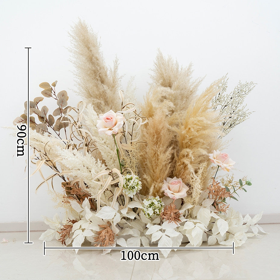 ValarFlower Pampas Grass Wedding Decor Set – Artificial Boho Floral Arrangements for Ceremony, Party & Event Backdrop FA-324