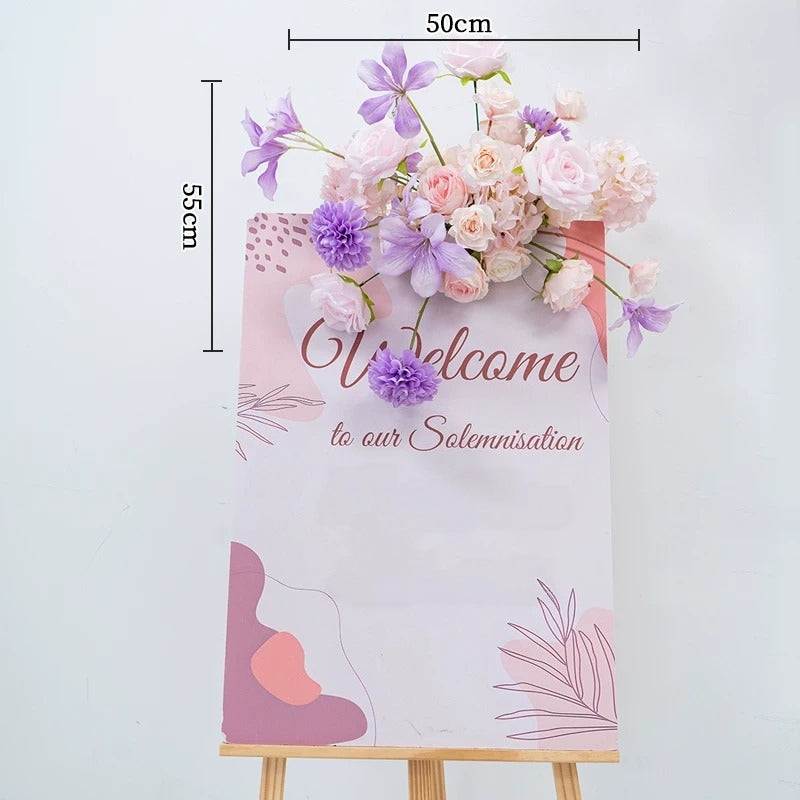 ValarFlower Pastel Pink Purple Floral Installation, Romantic Rose Flower Wall Decor for Wedding Ceremony and Event Backdrop FA-377