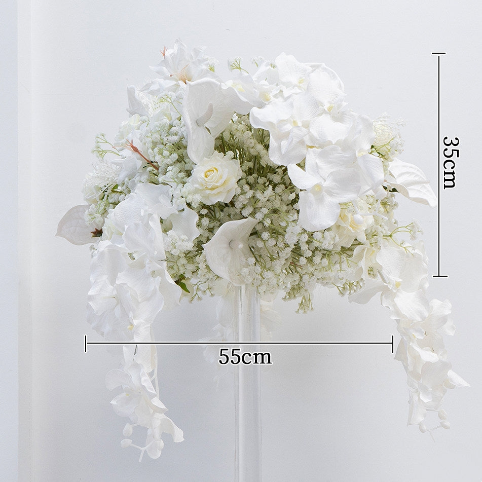 Valar Flower Luxury White Garden Wedding Set with Floor Floral Arrangements FA-321