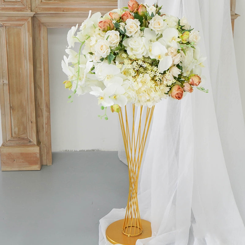 Wedding Floral Decoration Faux Flowers Centerpiece Floral Arrangement for Wedding Reception, Main Table, and T-Style Aisle Arch Flower Balls TF-109