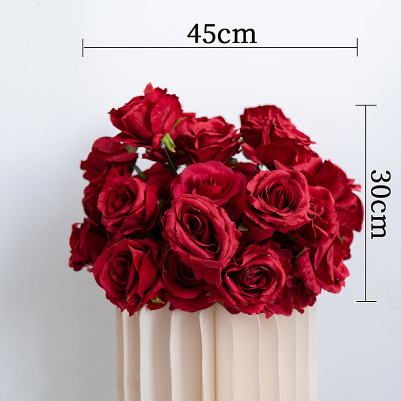 Red Rose Wedding Backdrop, Floral Arrangement Display, Event Decor and Reception Decoration FA-226