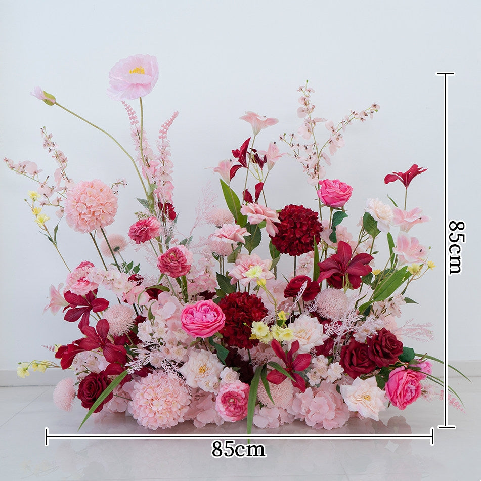 Romantisches Kunstblumen-Dekorationsset – 10-teiliges Pastell-Blumen-Set für Event-Hintergründe und Tischdekoration FA-247