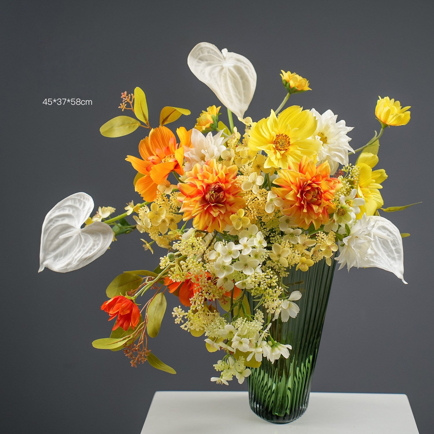 ValarFlower Artificial Bridal Bouquet, Romantic Garden Faux Wedding Bouquet for Bride, Bridesmaid, Beach Wedding, Ceremony & Photoshoot VB-266