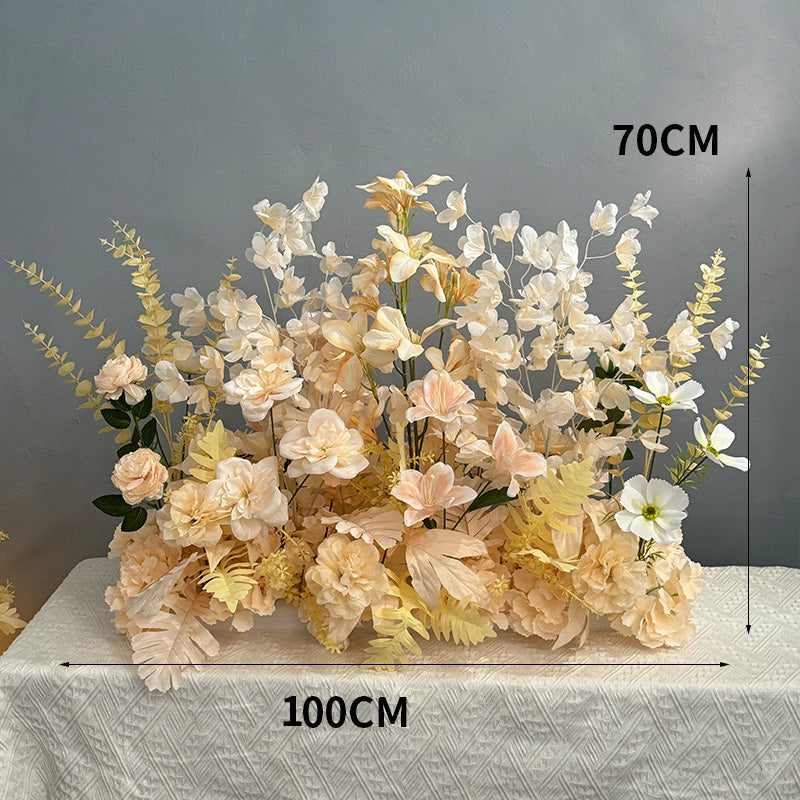 Elegant Champagne Faux Floral Arrangement | Perfect for Weddings, Events and Home Decor FA-206