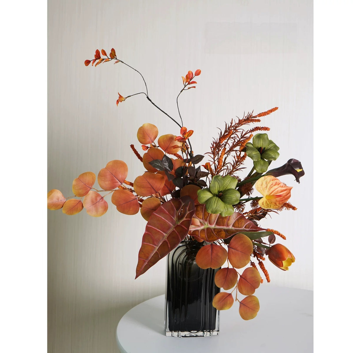 ValarFlower Wabi Sabi Artificial Flower Arrangement, Luxury Autumn Floral Decor for Living Room and Event Styling VB-278