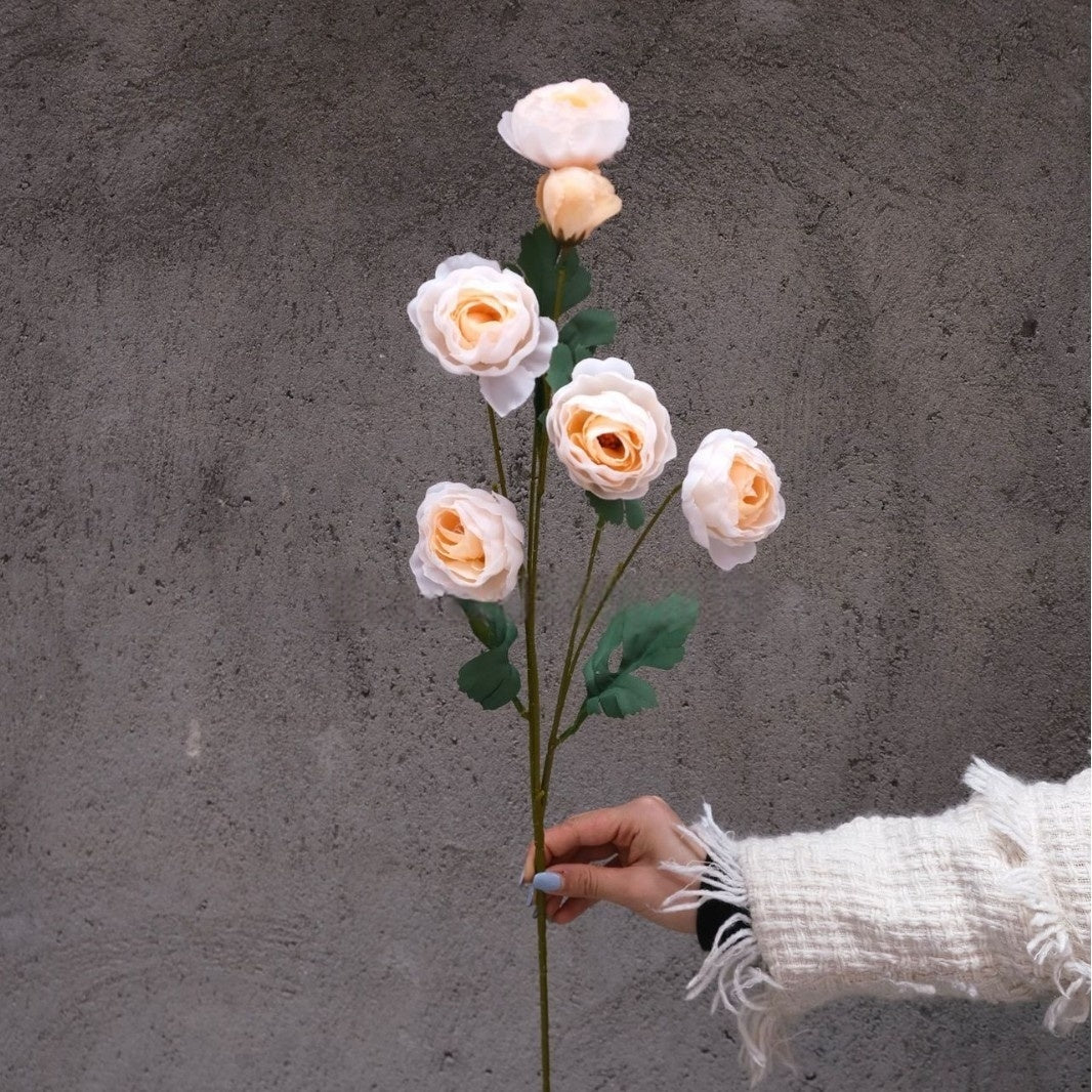 Conjunto de Flores Artificiales Negras y Rosas – Decoración Moderna para Fondo de Fiesta de Cumpleaños con Arreglo Floral Falso FA-255