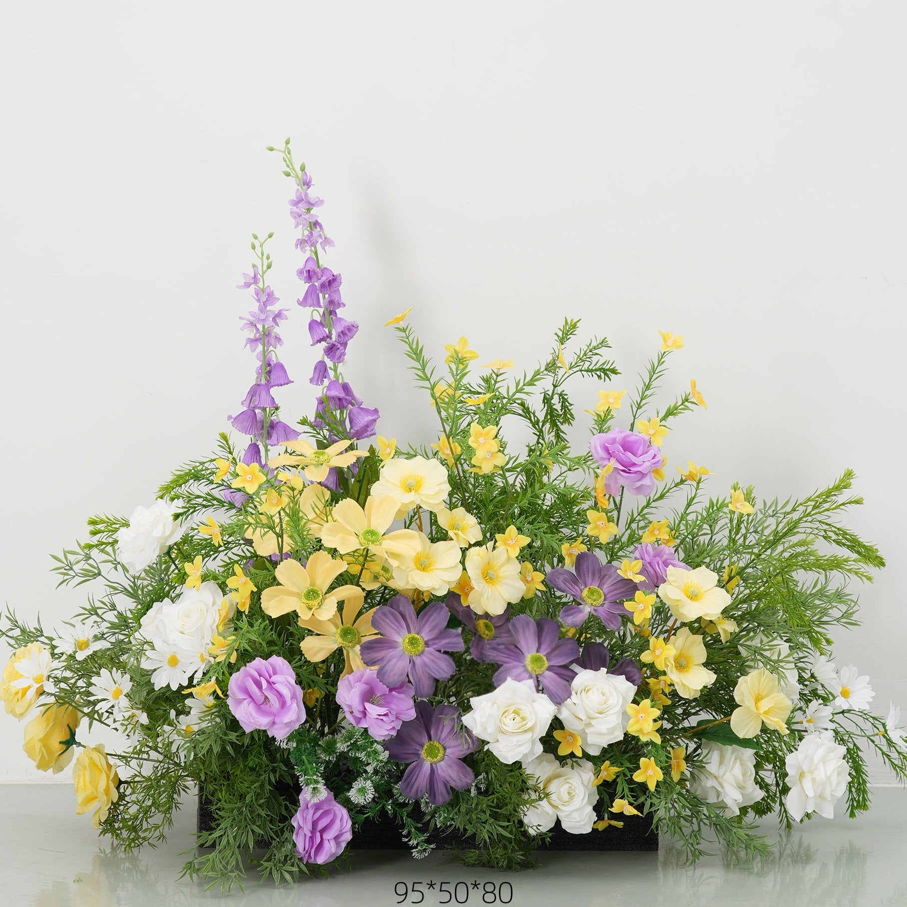 Frühlingsinspiriertes Kunstblumen-Set – Blaues und gelbes Kunstblumen-Set für Veranstaltungen FA-264