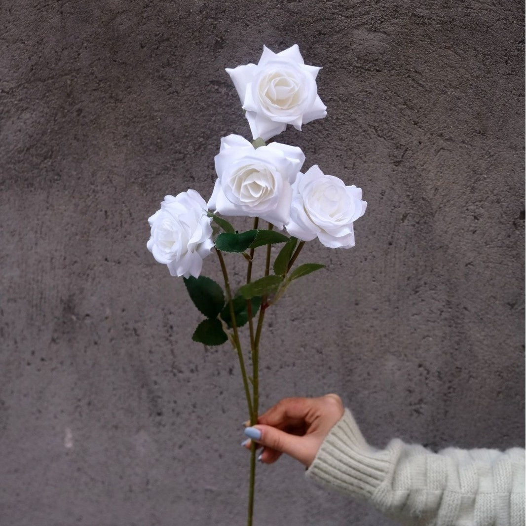 Schwarz-rosa Kunstblumen-Set – Moderne Geburtstagsparty-Hintergrunddekoration mit Kunstblumenarrangement FA-255
