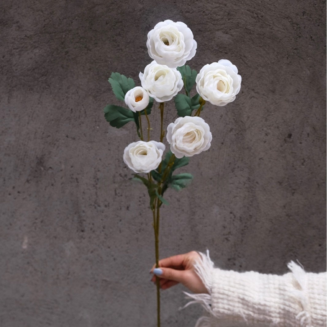 Schwarz-rosa Kunstblumen-Set – Moderne Geburtstagsparty-Hintergrunddekoration mit Kunstblumenarrangement FA-255