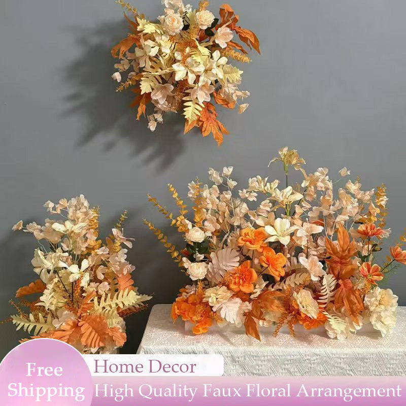 Elegant Champagne Faux Floral Arrangement | Perfect for Weddings, Events and Home Decor FA-206