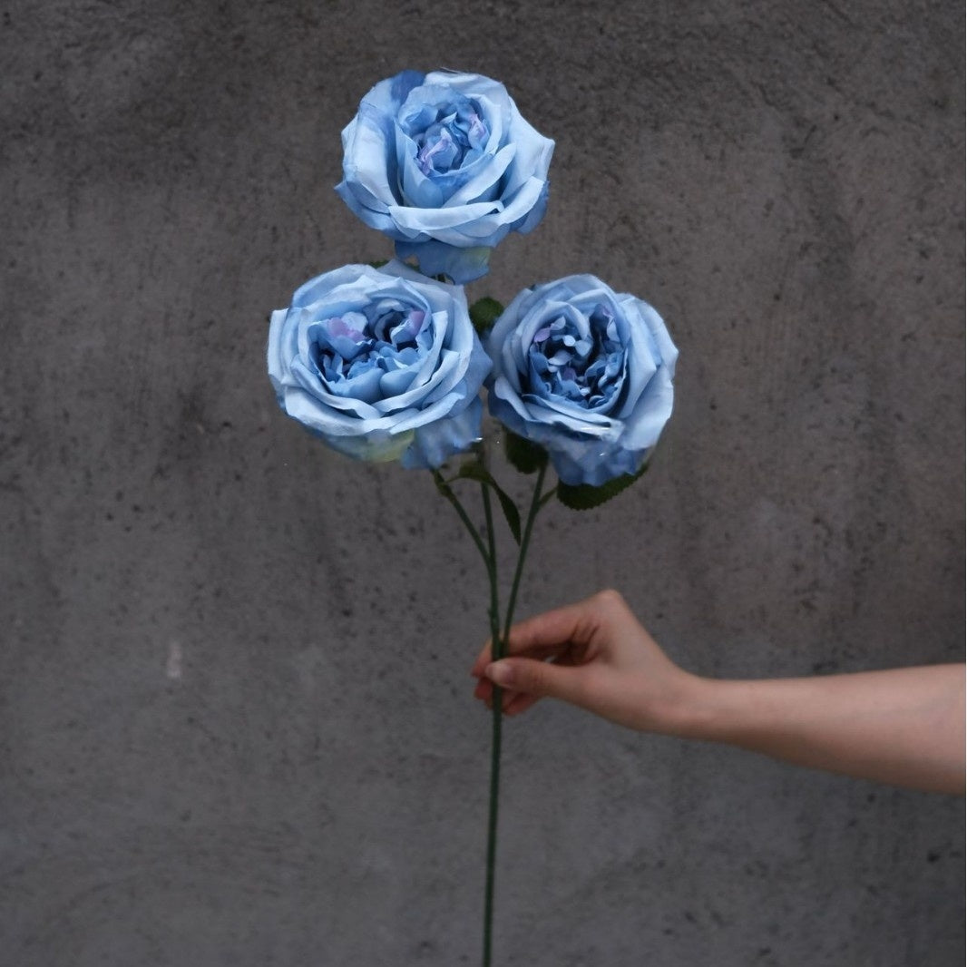Conjunto de Flores Artificiales Negras y Rosas – Decoración Moderna para Fondo de Fiesta de Cumpleaños con Arreglo Floral Falso FA-255