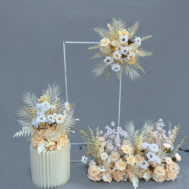 Elegant Champagne Faux Floral Arrangement | Perfect for Weddings, Events and Home Decor FA-206