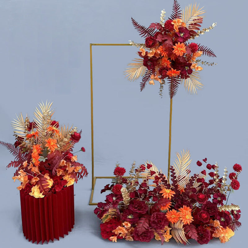 Luxurious Fall-Themed Faux Floral Arrangement | Perfect for Wedding, Event Backdrop and Autumn Home Decor FA-202