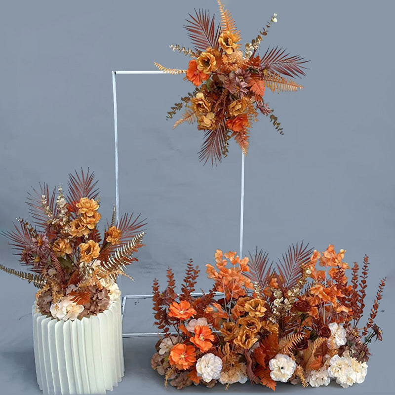 Luxuriöses Kunstblumenarrangement mit Herbstmotiven | Perfekt für Hochzeiten, als Event-Hintergrund und als herbstliche Heimdekoration FA-202