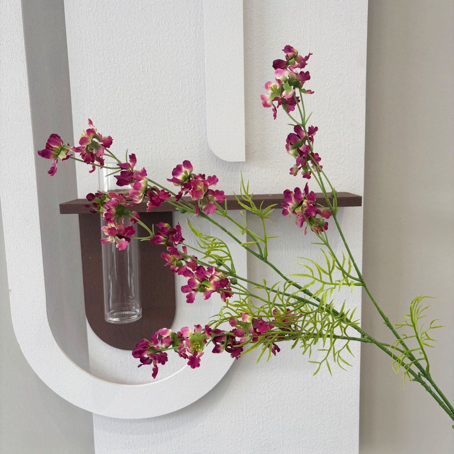 Conjunto de Flores Artificiales Negras y Rosas – Decoración Moderna para Fondo de Fiesta de Cumpleaños con Arreglo Floral Falso FA-255