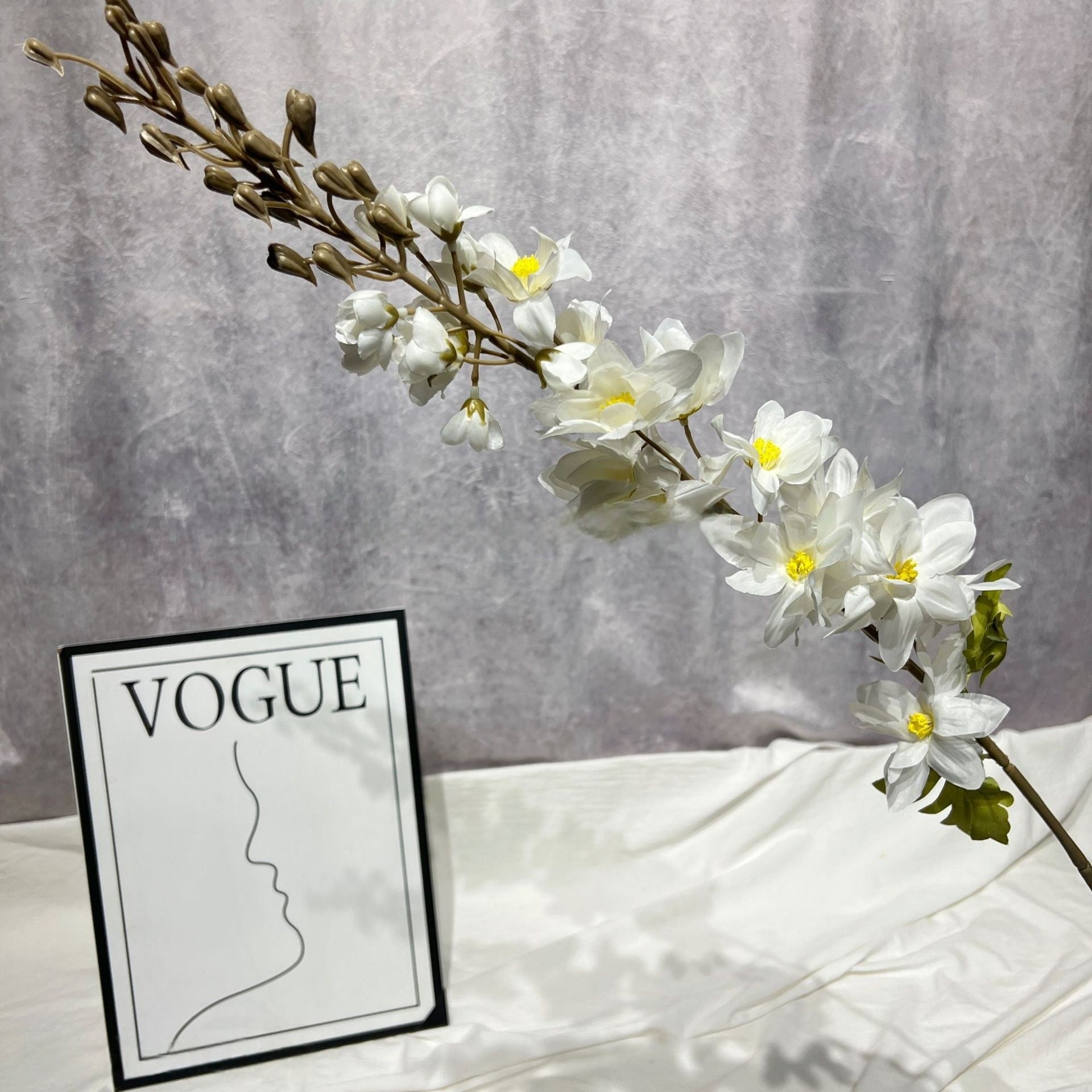Schwarz-rosa Kunstblumen-Set – Moderne Geburtstagsparty-Hintergrunddekoration mit Kunstblumenarrangement FA-255