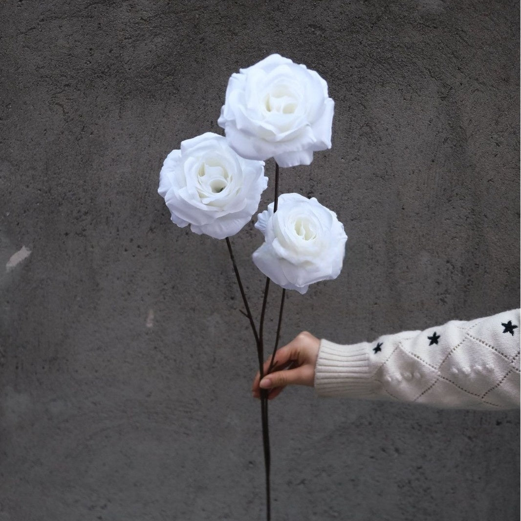Schwarz-rosa Kunstblumen-Set – Moderne Geburtstagsparty-Hintergrunddekoration mit Kunstblumenarrangement FA-255