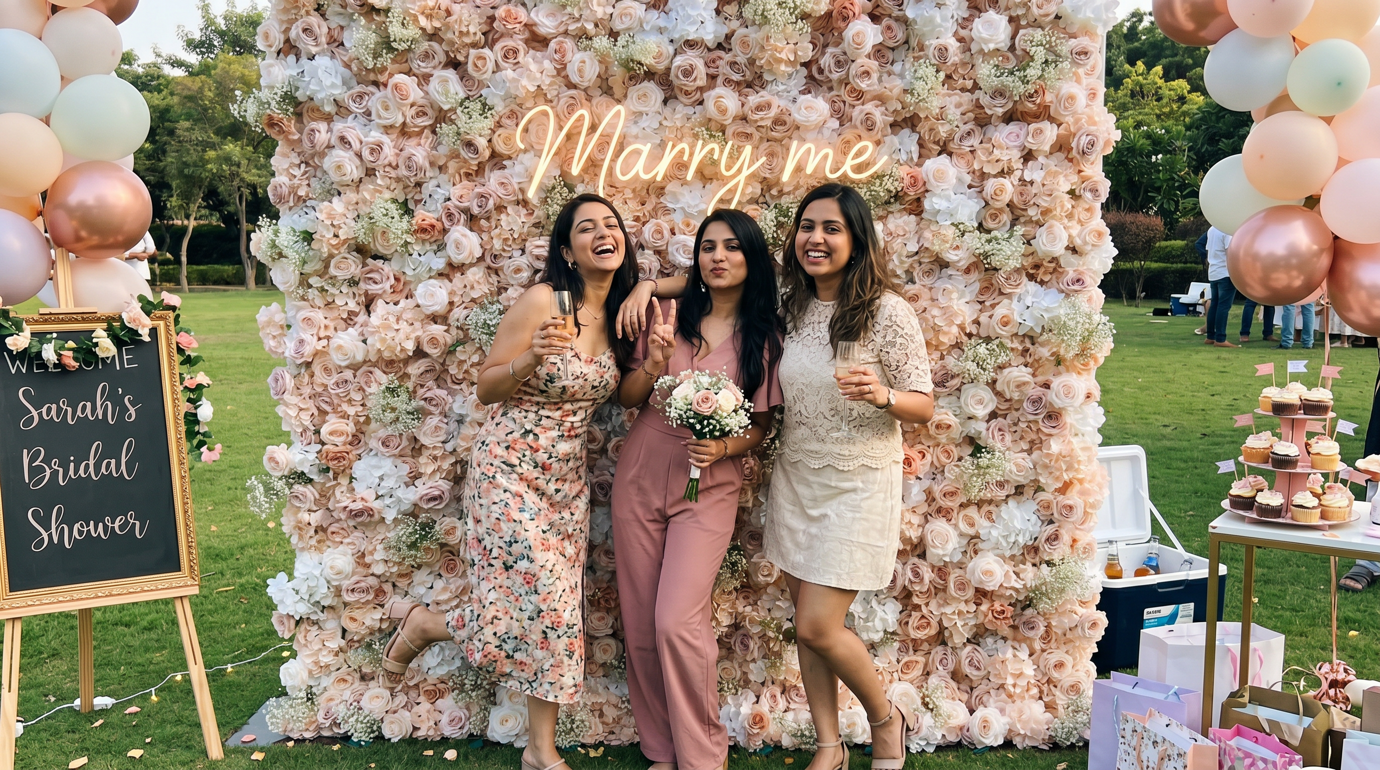 Valar Flower Roll Up Fabric Artificial Flower Wall Wedding Backdrop, Floral Party Decor, Event Photography-VF-374