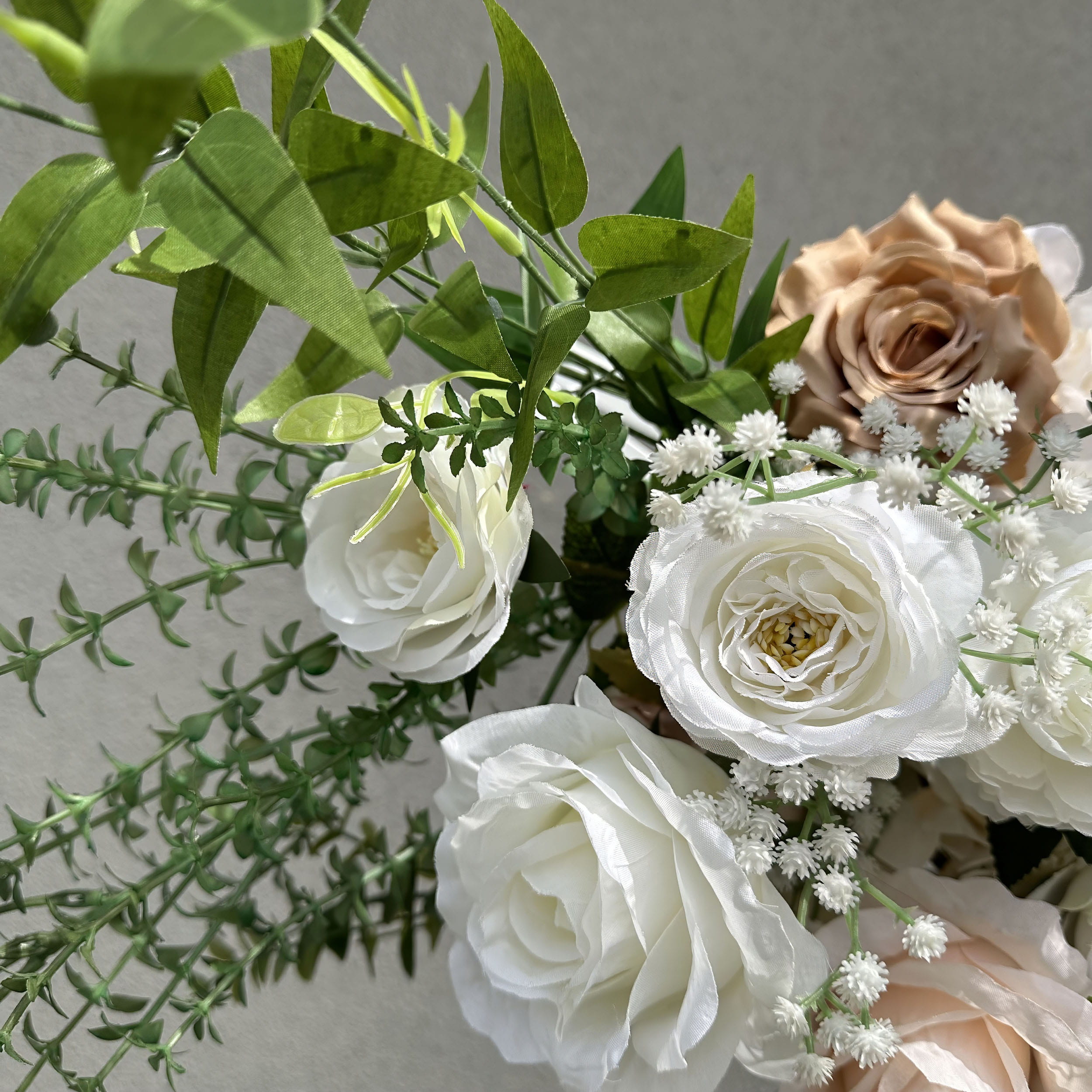 Elegant Moon Shape Wedding Ceremony Floral Arch - Artificial Flower Arch for Weddings, Events, and Special Occasions