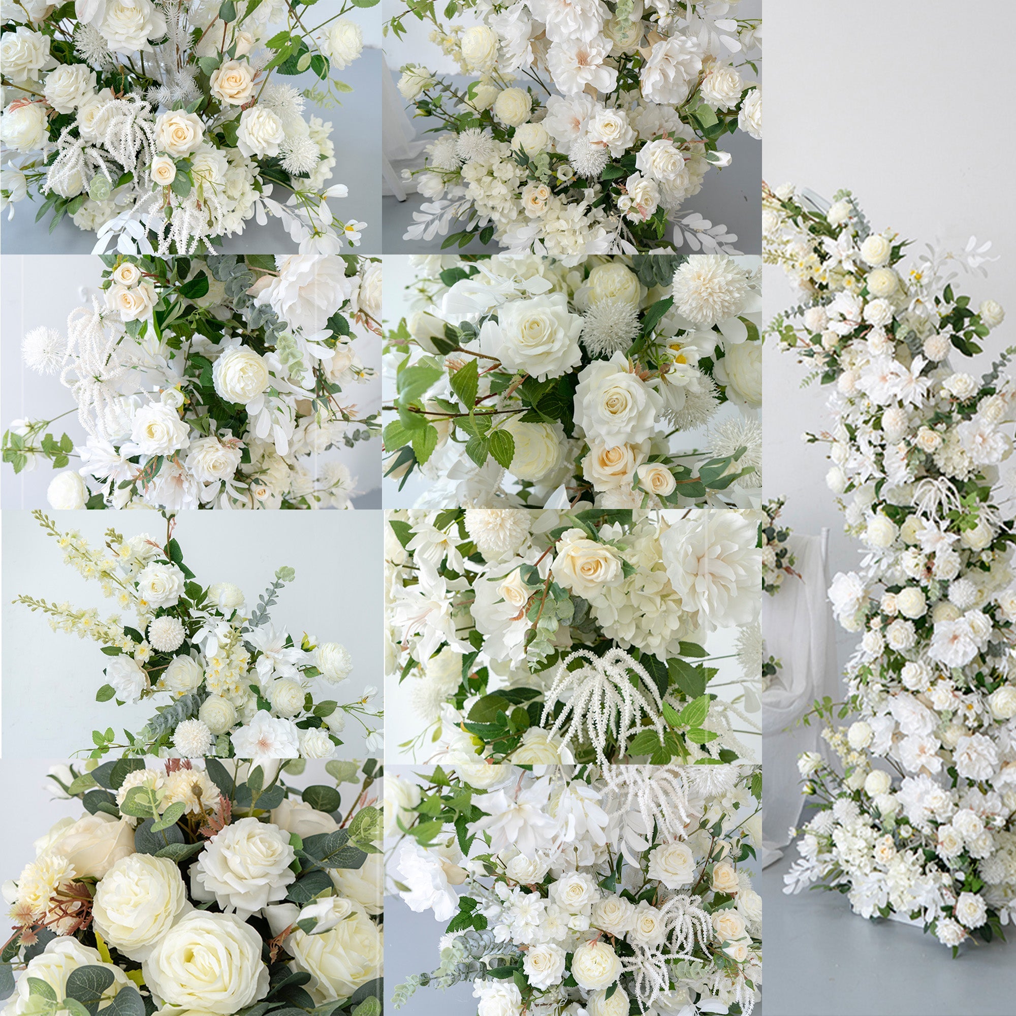 6*7 ft Elegant Artificial Flower Archway - Wedding & Party Backdrop Decorations | Floral Display for Boho/ Rustic Events and Ceremonies