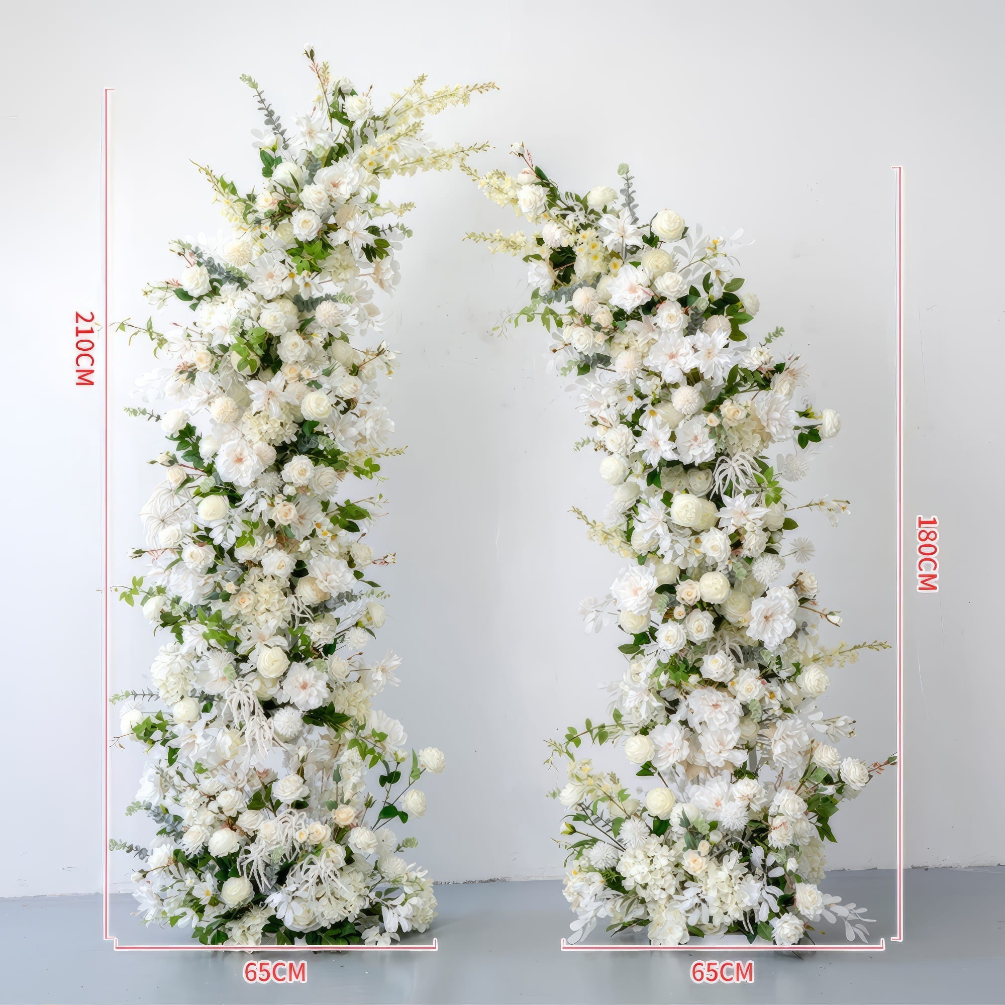 6*7 ft Elegant Artificial Flower Archway - Wedding & Party Backdrop Decorations | Floral Display for Boho/ Rustic Events and Ceremonies