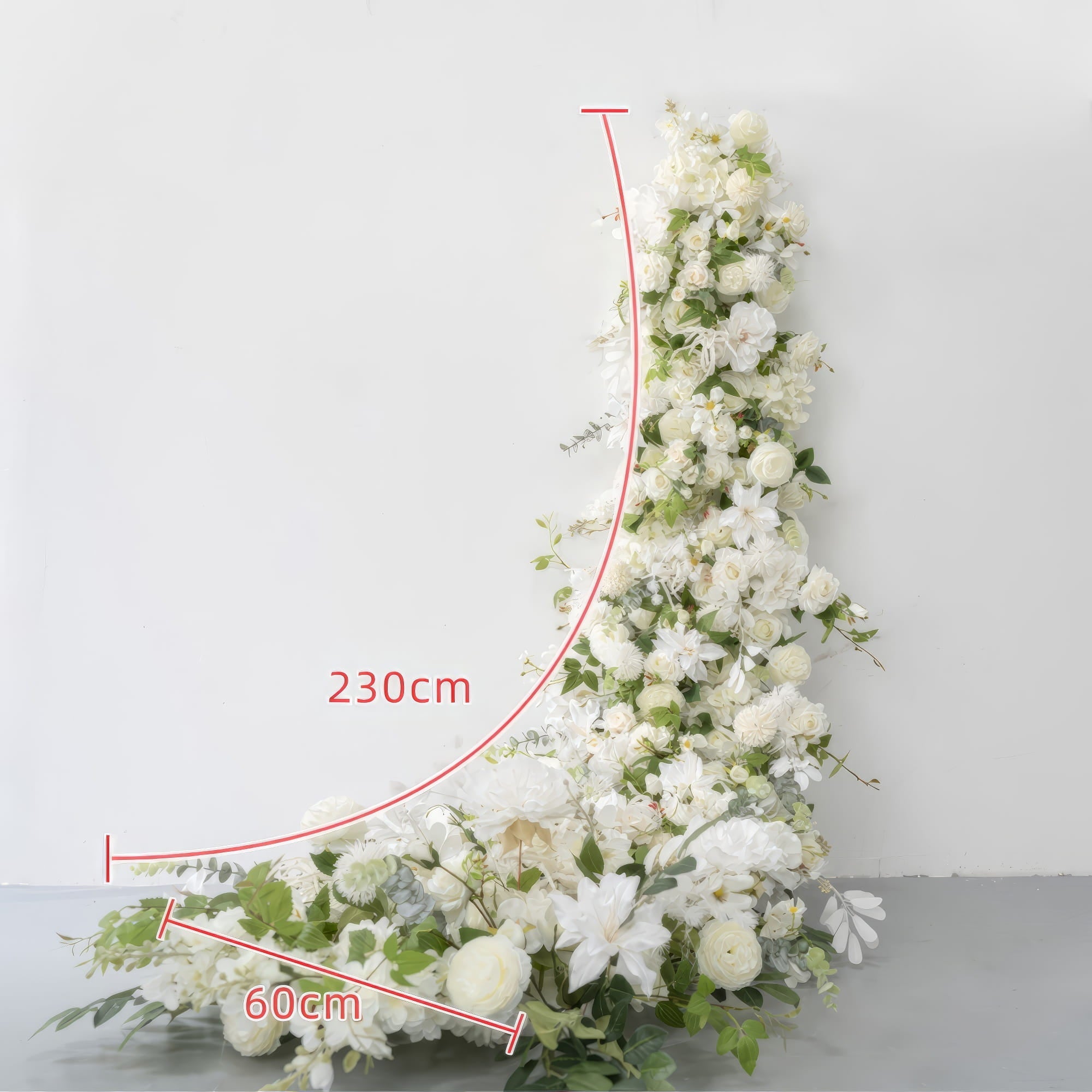 6*7 ft Elegant Artificial Flower Archway - Wedding & Party Backdrop Decorations | Floral Display for Boho/ Rustic Events and Ceremonies