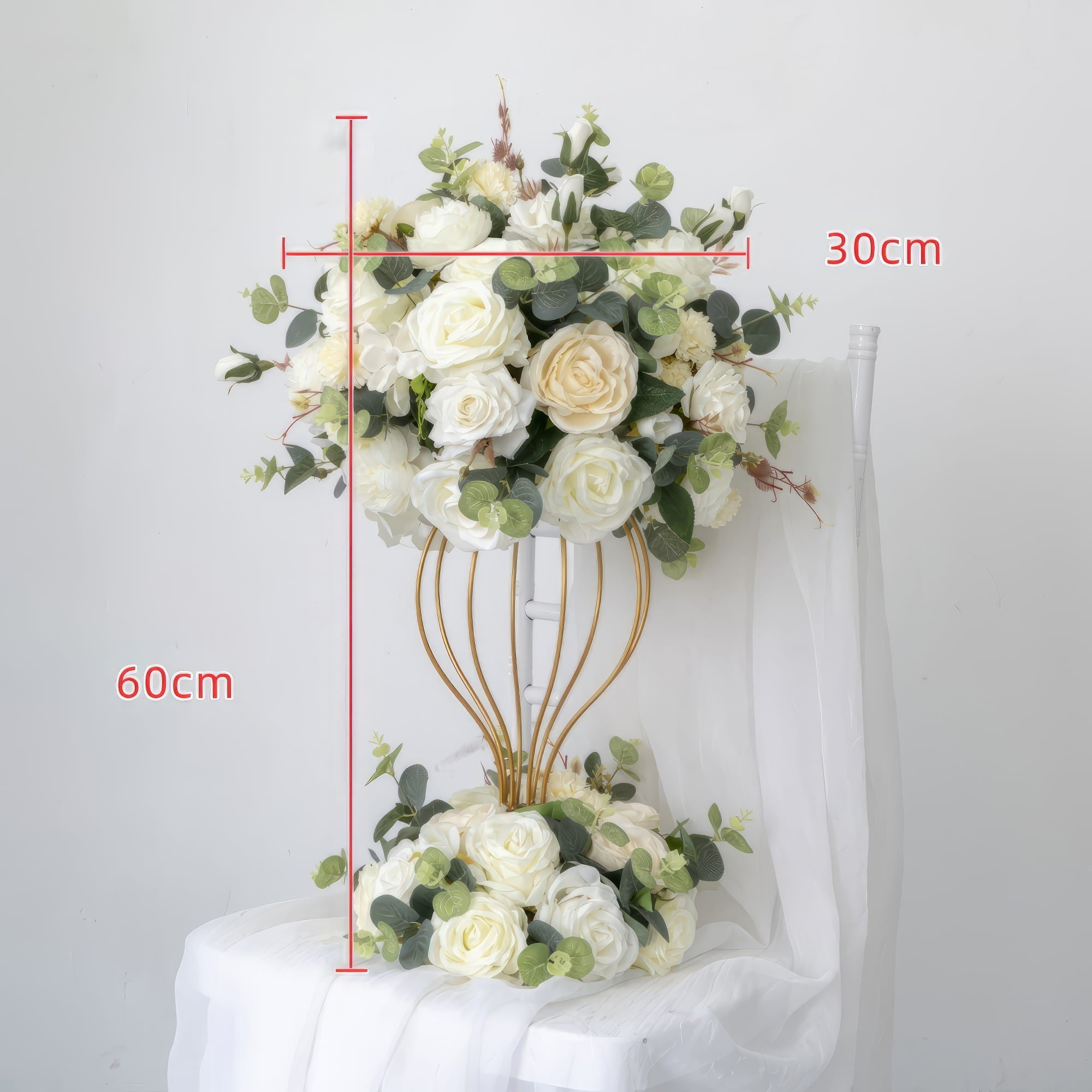 6*7 ft Elegant Artificial Flower Archway - Wedding & Party Backdrop Decorations | Floral Display for Boho/ Rustic Events and Ceremonies