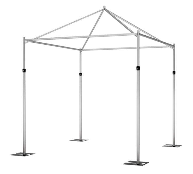 ValarFlower Adjustable Aluminum Ridge Canopy Full Hardware Kit Wedding Backdrop Stand – Perfect for Fabric Flower Walls, Wedding Backdrops, Event Decorations