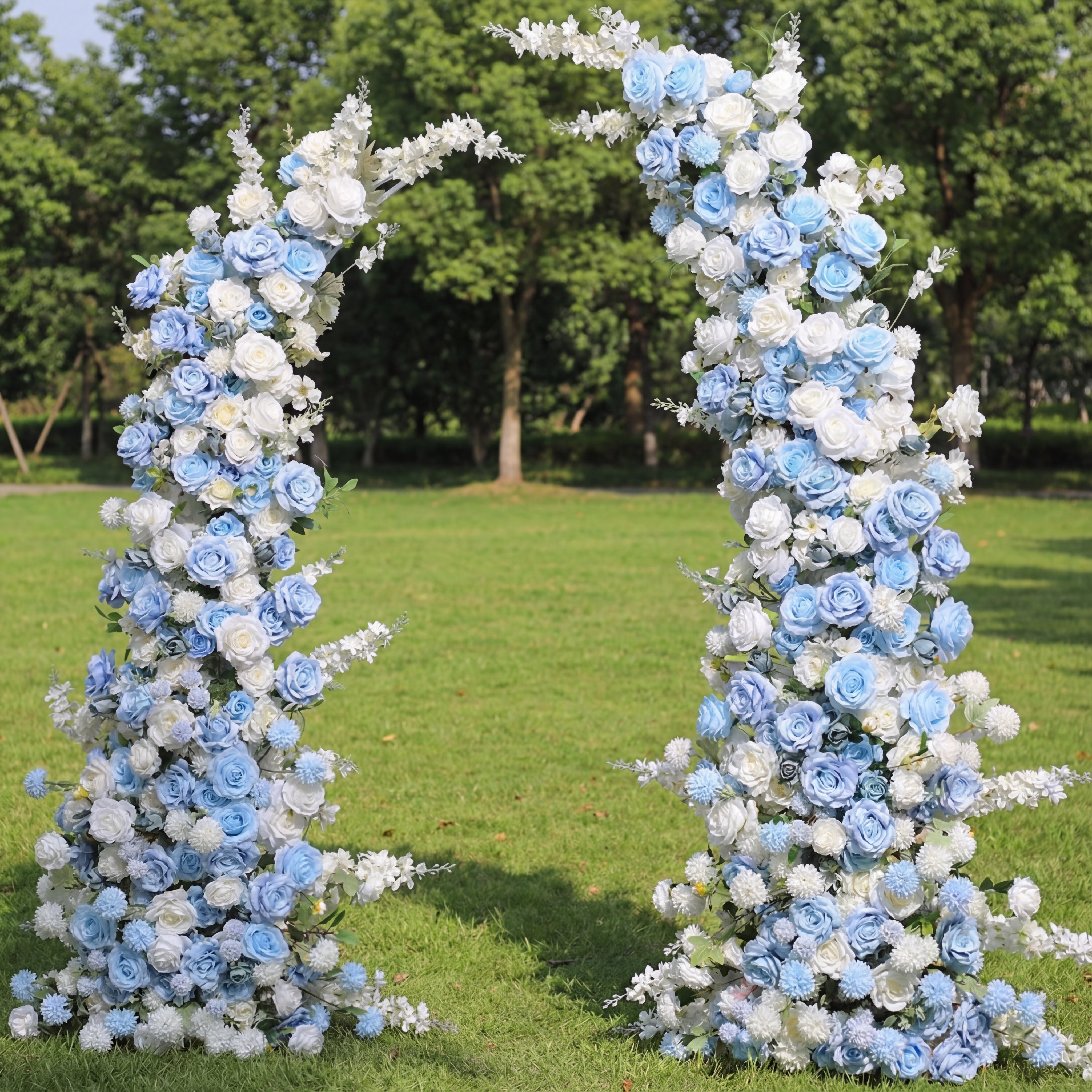 Luxury Artificial Rose Floral Arch – Wedding Ceremony Backdrop, Event Decoration, and Romantic Floral Display VA-328