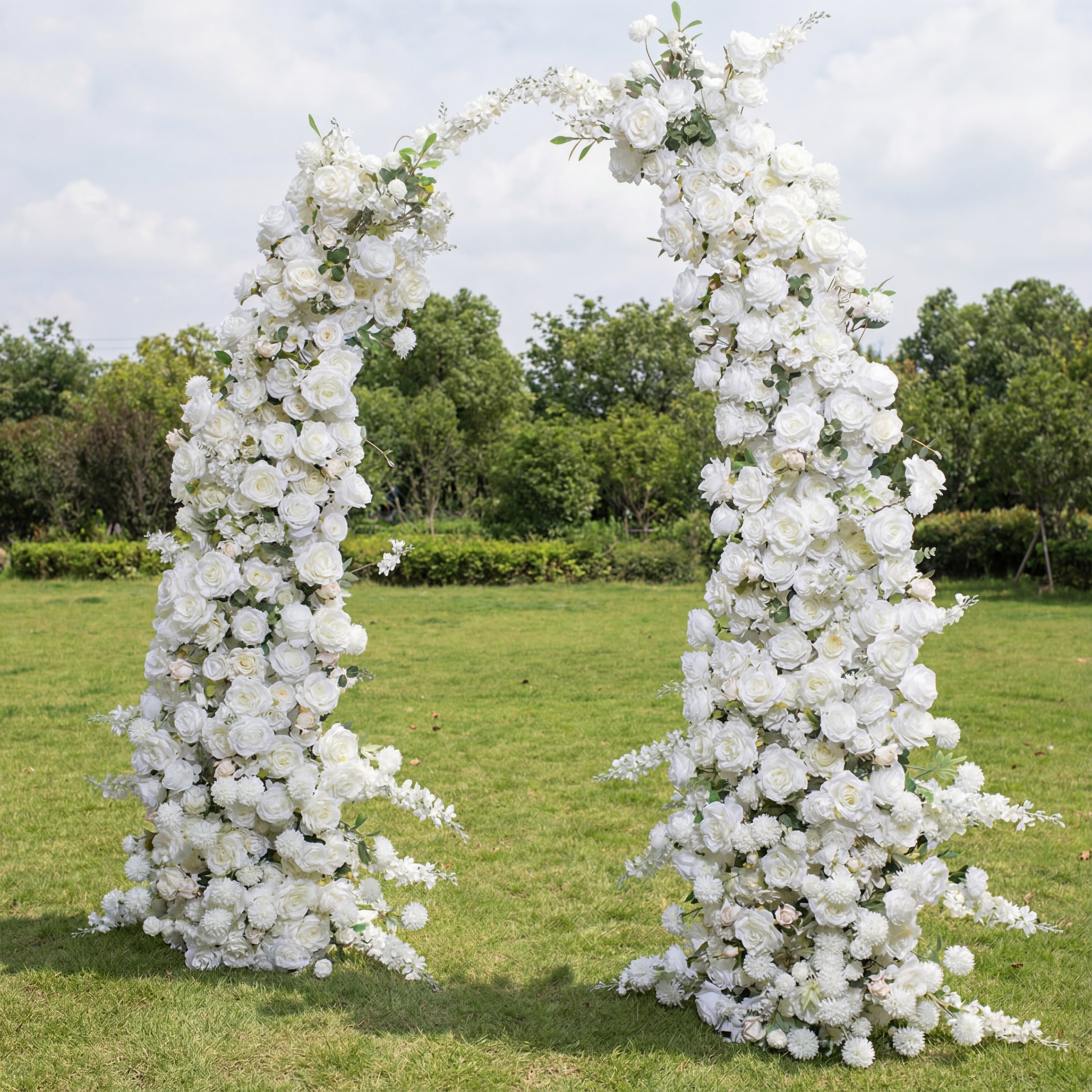Luxury Artificial Rose Floral Arch – Wedding Ceremony Backdrop, Event Decoration, and Romantic Floral Display VA-328