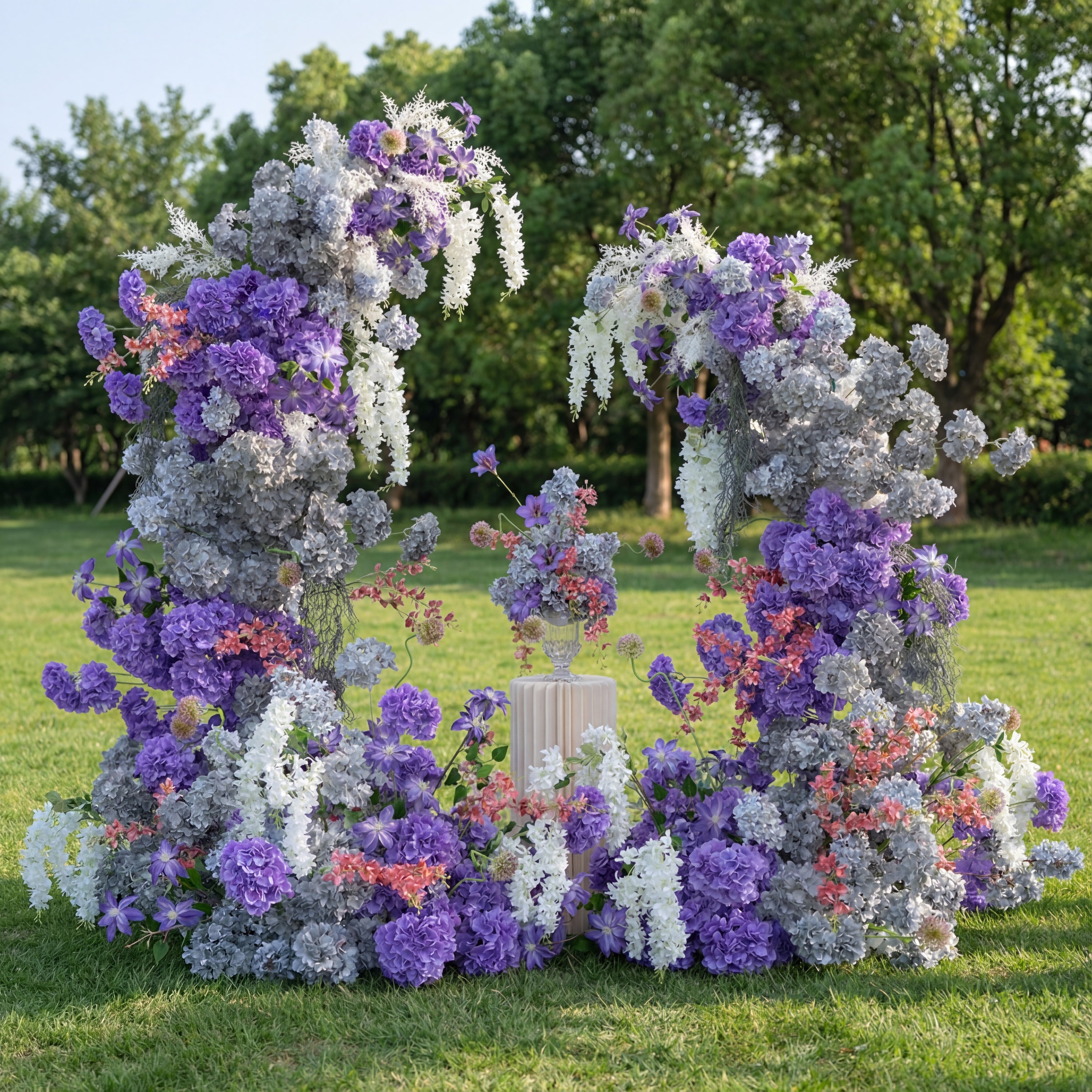Elegant European Wedding Arch Floral Set for Ceremony & Reception Decor – Valar Flower VA-385