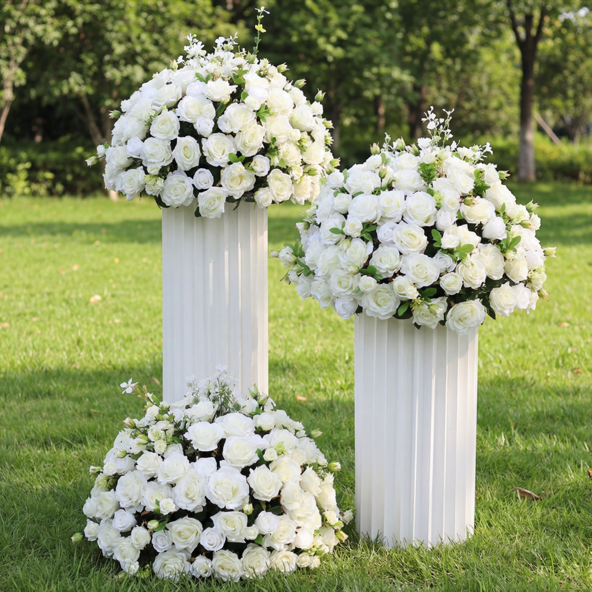 결혼식 장식용 플로럴 볼 인조 꽃 장식 - 연회, 이벤트 및 무대 장식용 FA-231