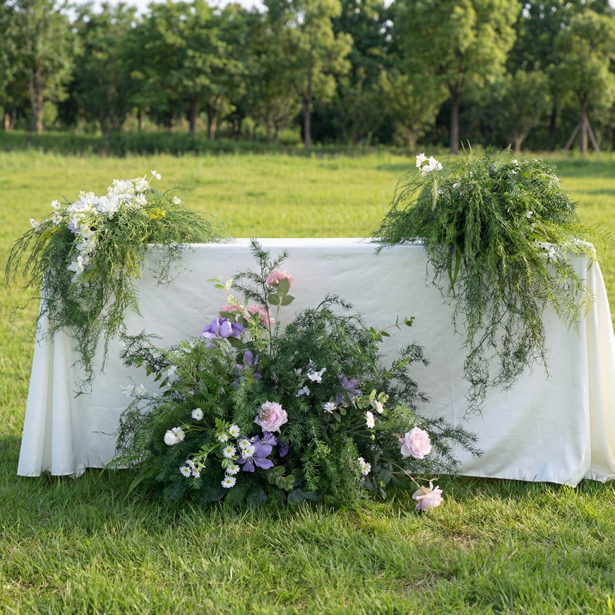 Valar Flower Custom Forest-Inspired Artificial Floral Table Arrangement – Rustic Greenery Wedding Centerpiece Decoration FA-282