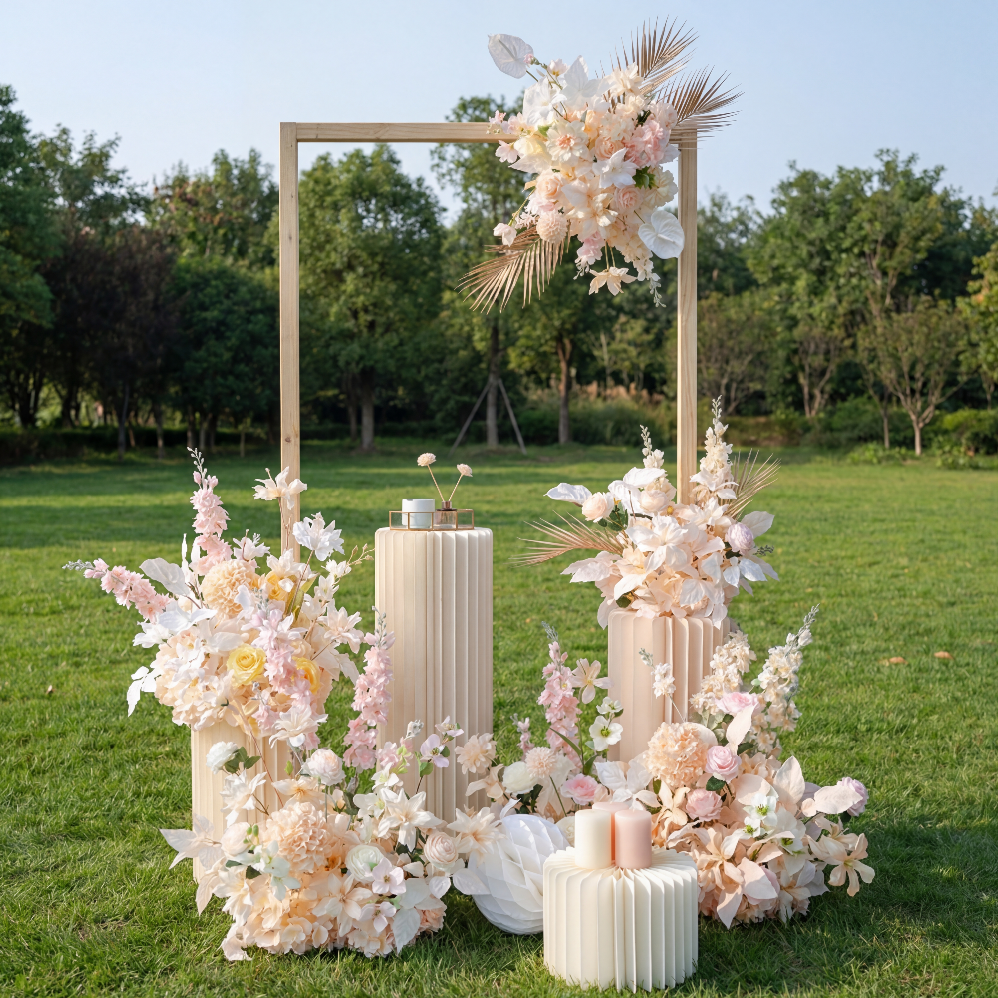 フローラルテーブルセンターピース、人工的な結婚式装飾、ブライダルシャワーパーティー装飾 FA-202