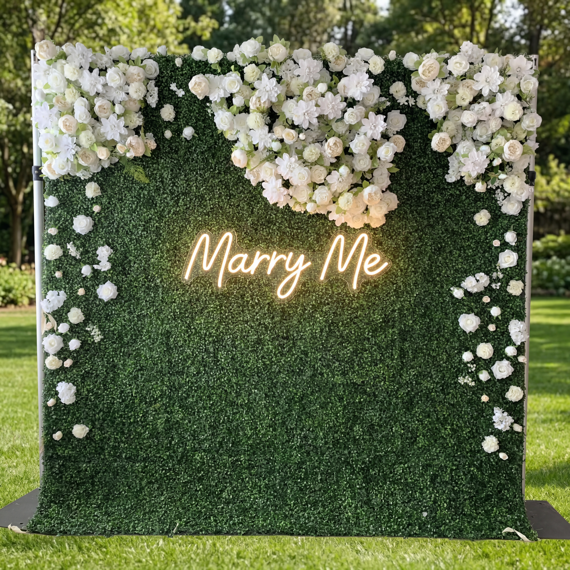 Valar Flowers Roll Up Fabric Artificial Flower Wall Wedding Backdrop, Floral Party Decor, Event Photography-VF-126