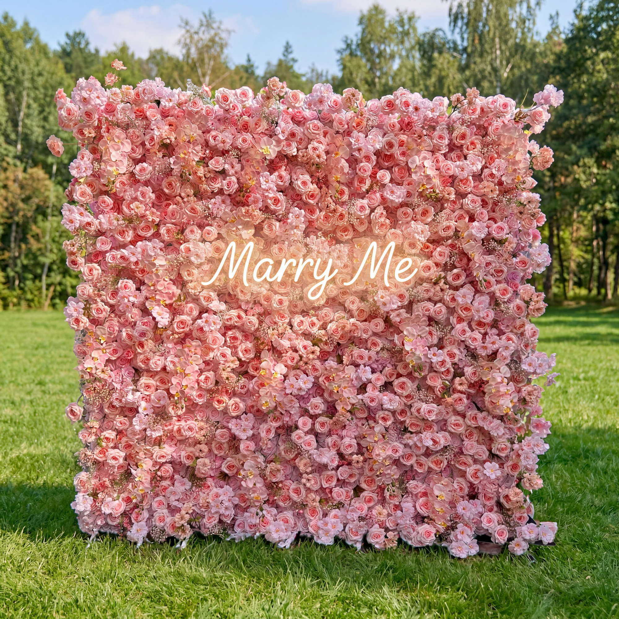 Neuerscheinung: Bezaubernder violettfarbener Kunstblumen-Hintergrund für unvergessliche Events – VF-810