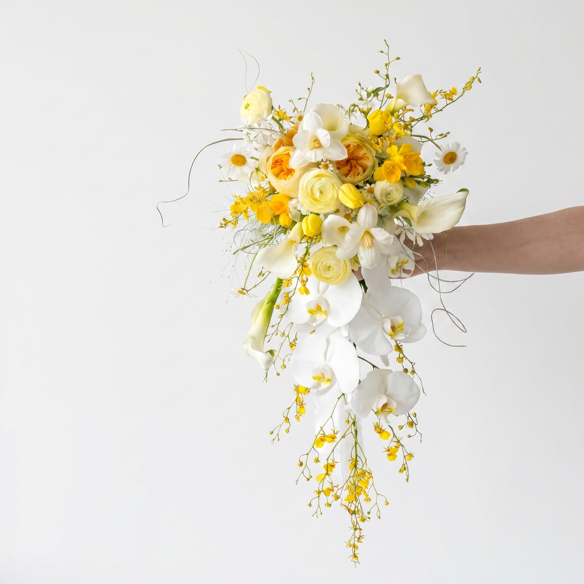 Arreglo de Ramo Floral con Tema Elegante de Otoño | Flores Artificiales de Lujo para Boda y Decoración Interior del Hogar VB-113 (Sin Jarrón)