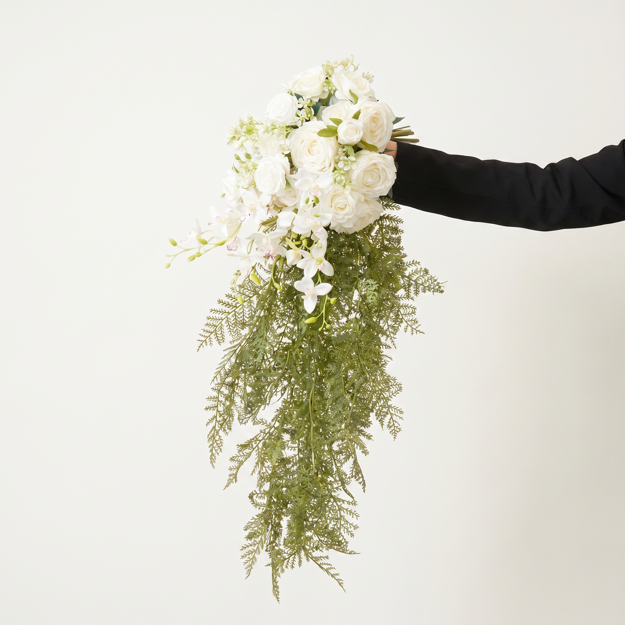 Elegantes Blumenstrauß-Arrangement mit Herbstmotiv | Luxuriöse Kunstblumen für Hochzeiten und Inneneinrichtung VB-113 (ohne Vase)