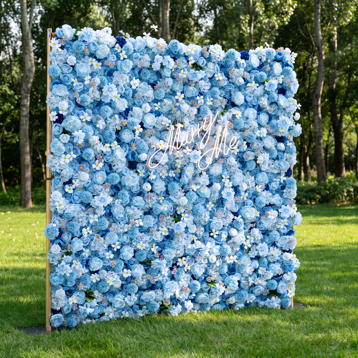 تقدم Valar Flowers: حفل Azure Blooms – مزيج ساحر من أزهار القماش باللون الأزرق السماوي والأبيض اللؤلؤي – عرض زهور مميز لمهرجانات الصيف والاحتفالات ولمسات المنزل العصرية-VF-219-4