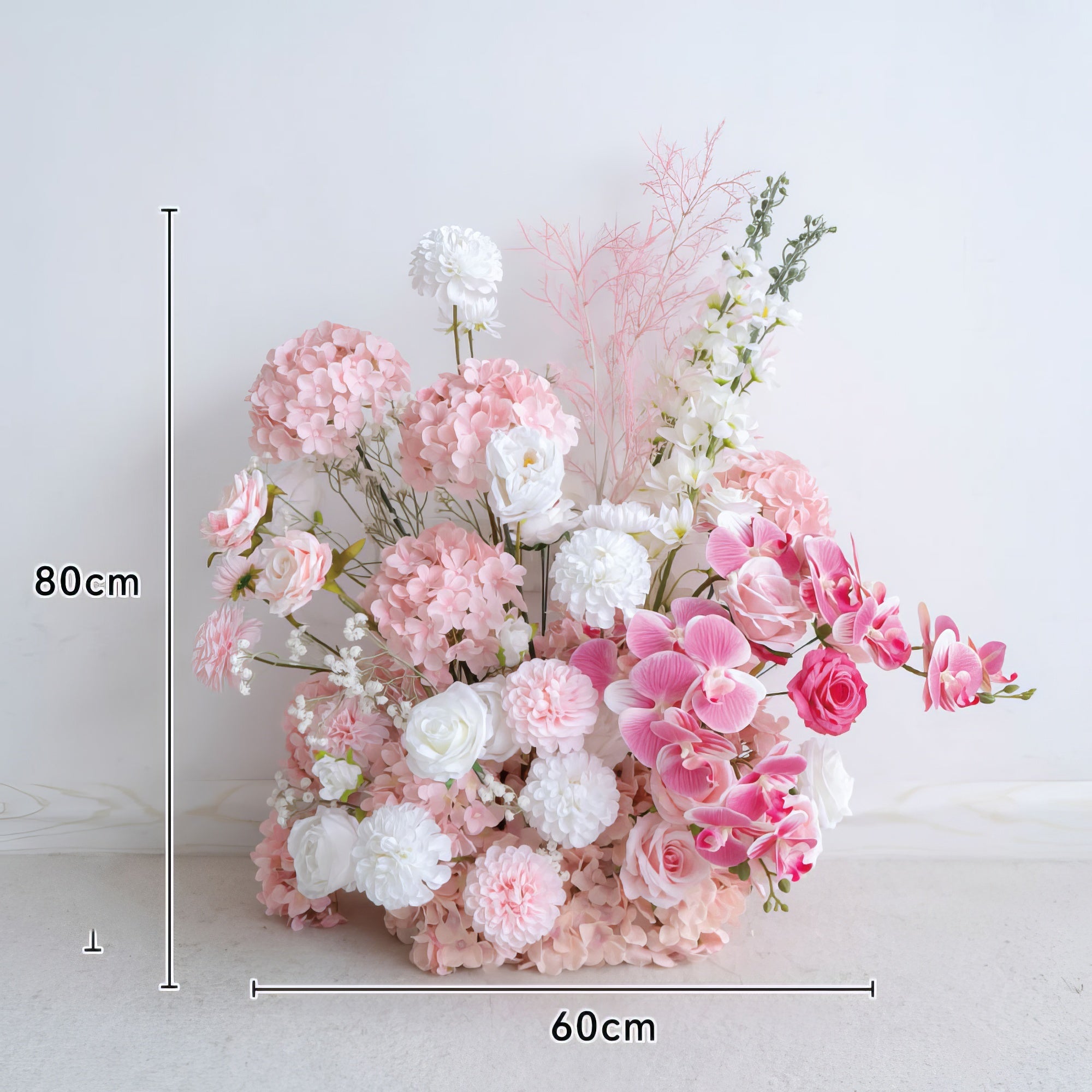 7 ft Romantic Pink Floral Archway - Wedding & Party Backdrop Decorations | Floral Display for Lush Engagements and Celebrations