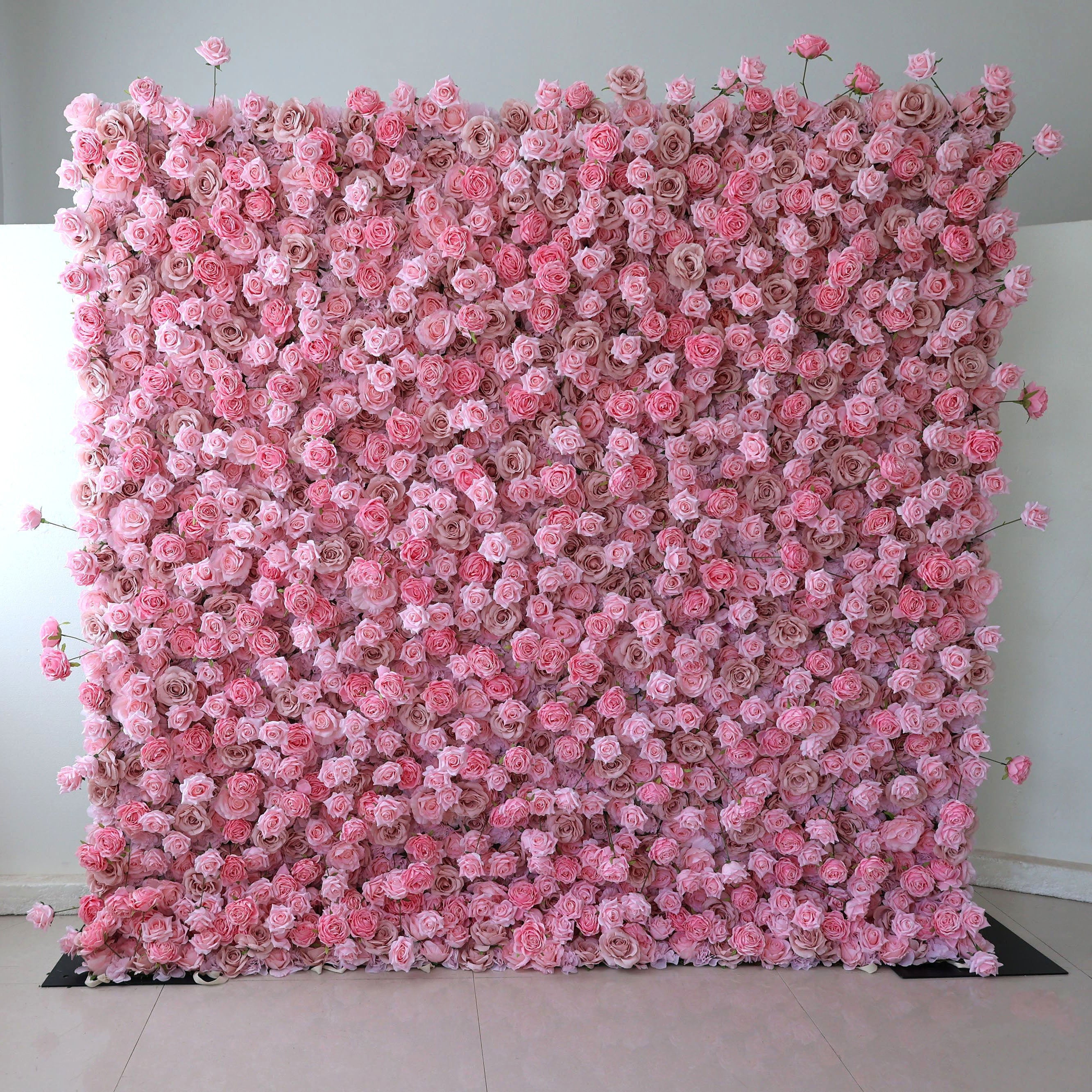Fleurs Valar enroulables en tissu, mur de fleurs artificielles, toile de fond de mariage, décor de fête florale, photographie d'événement-VF-394 