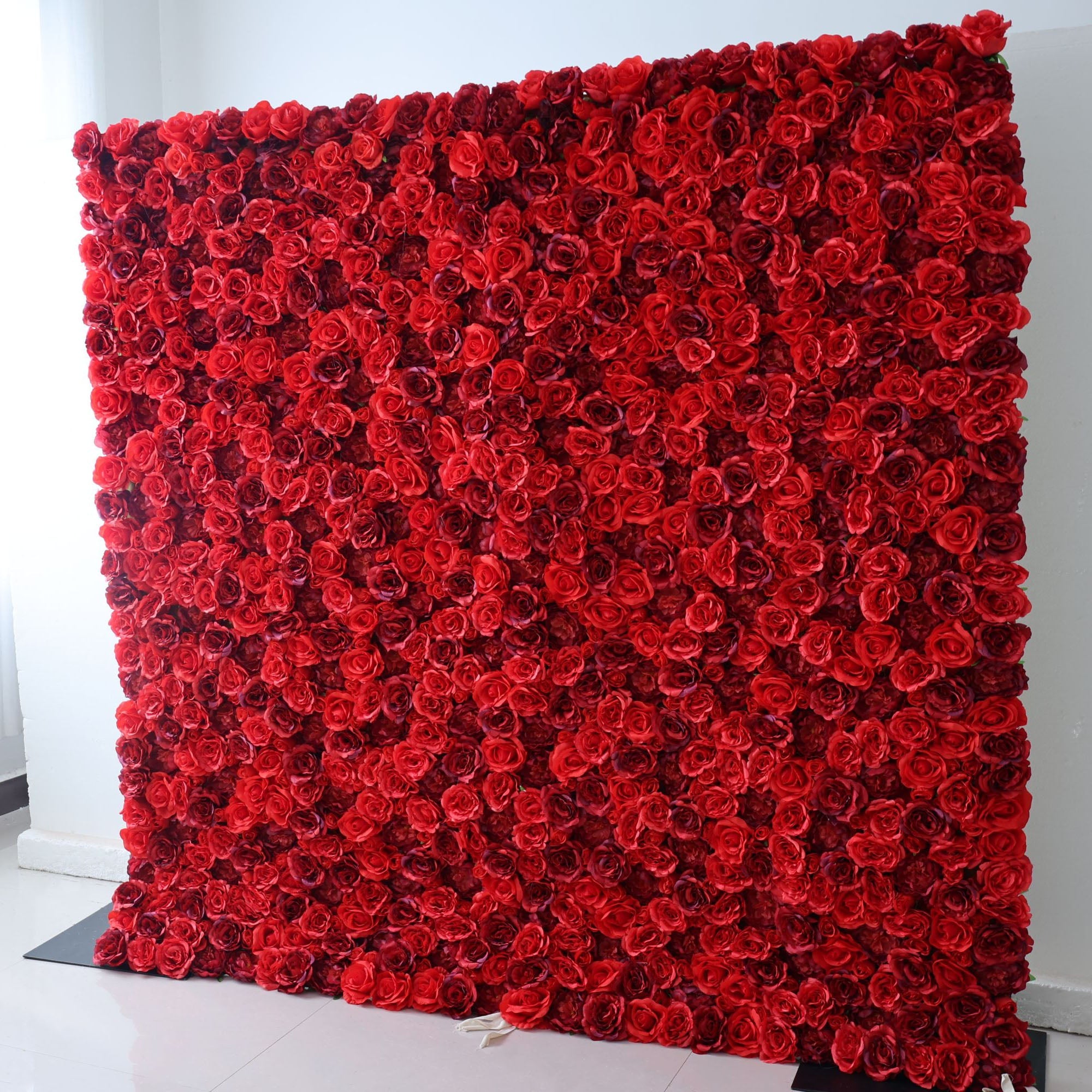 Fleurs Valar enroulables en tissu, mur de fleurs artificielles, toile de fond de mariage, décor de fête florale, photographie d'événement-VF-326 