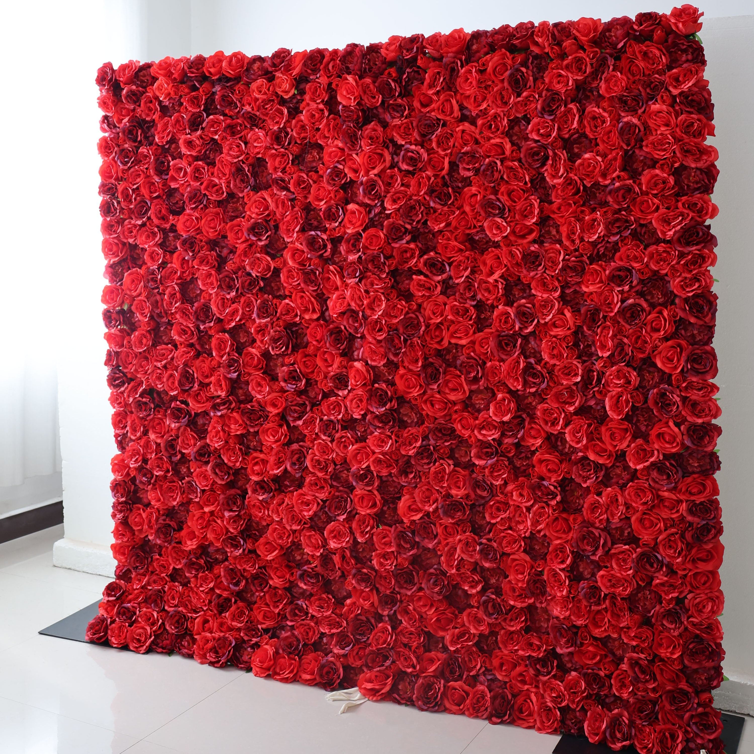 Fleurs Valar enroulables en tissu, mur de fleurs artificielles, toile de fond de mariage, décor de fête florale, photographie d'événement-VF-335 
