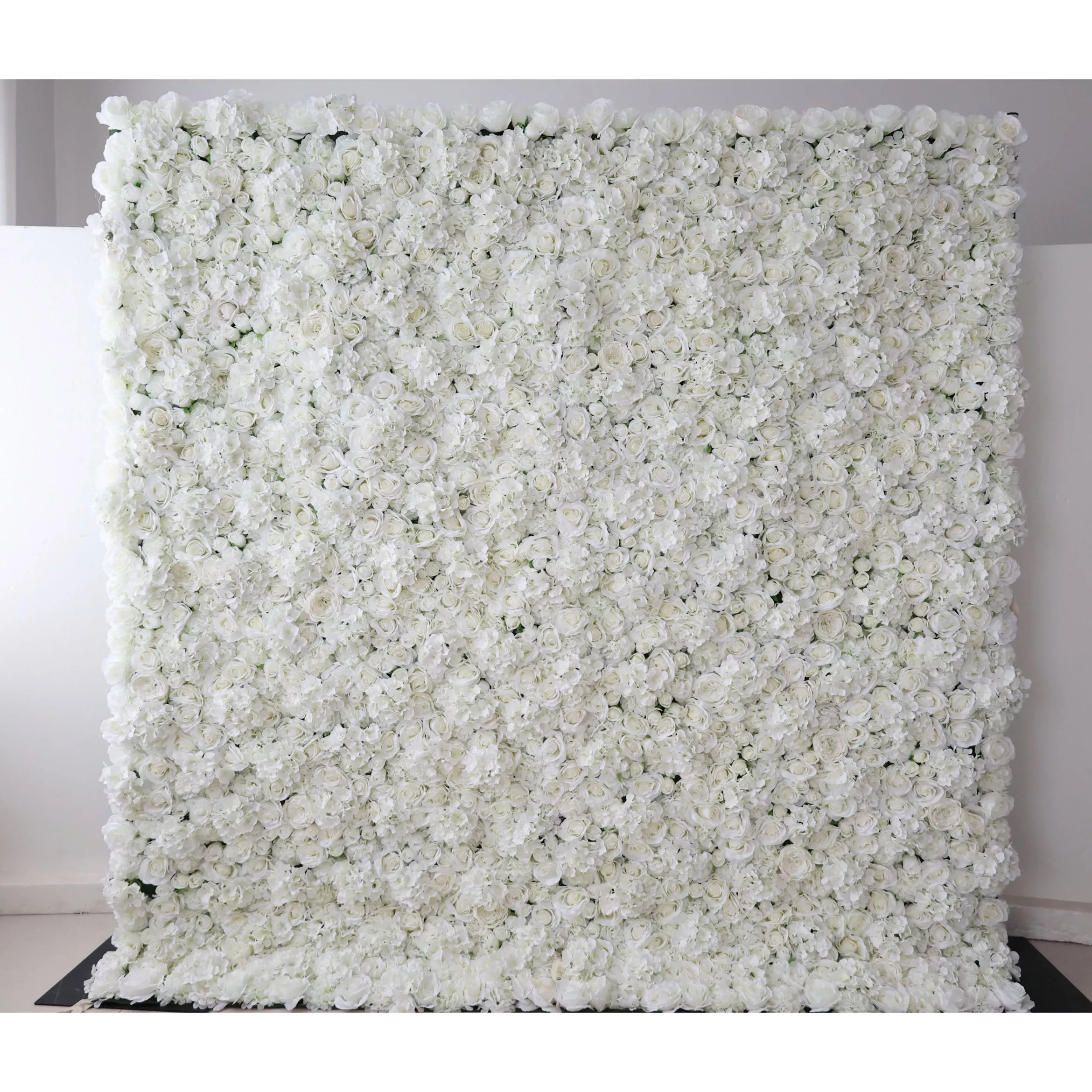 زهرة فالار قماش صناعي نقي أبيض خلفية جدار زهور الزفاف ، ديكور حفلات زهور ، حدث