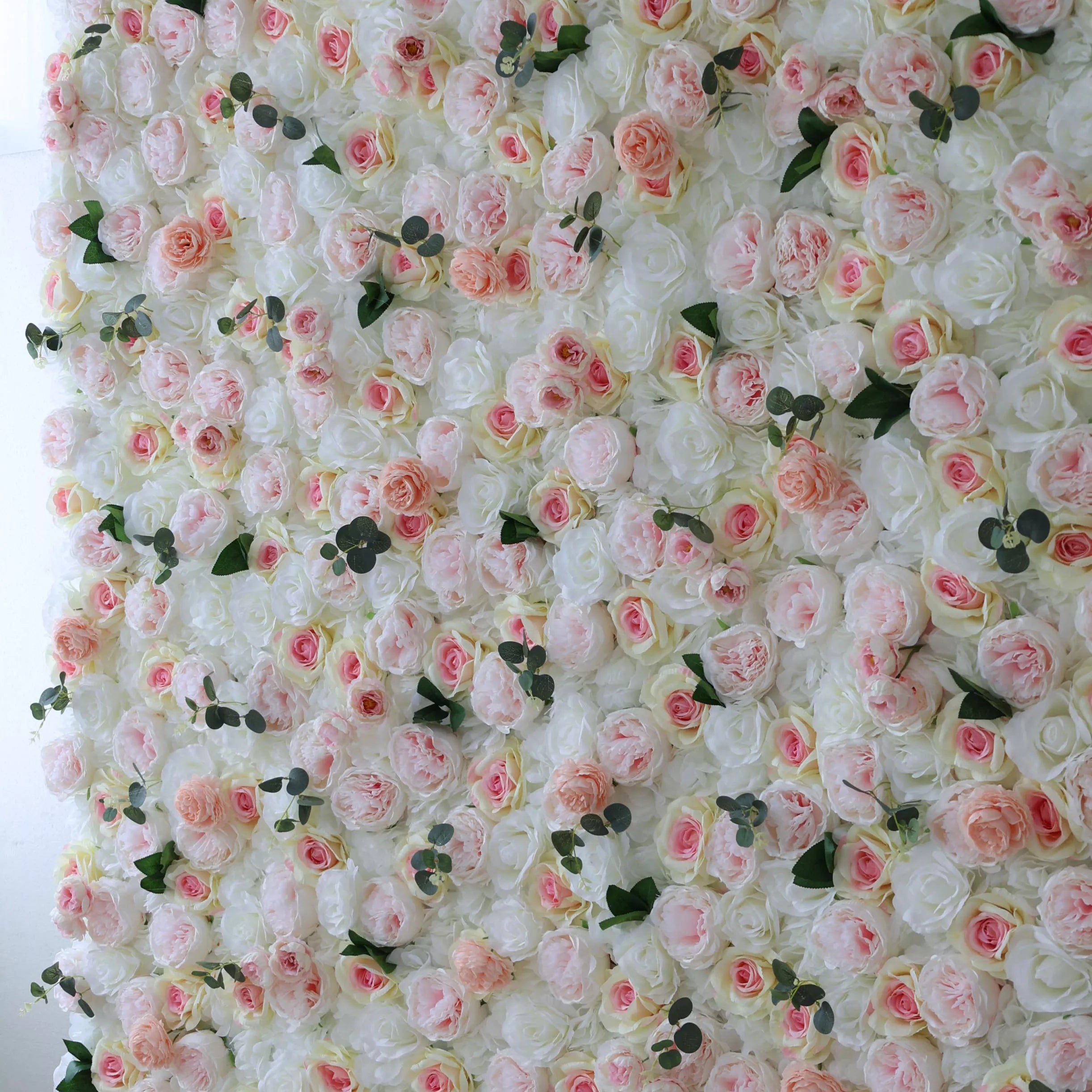Valar Flowers roll up fabric artificial flower wall for wedding backdrop, floral design VF-1090